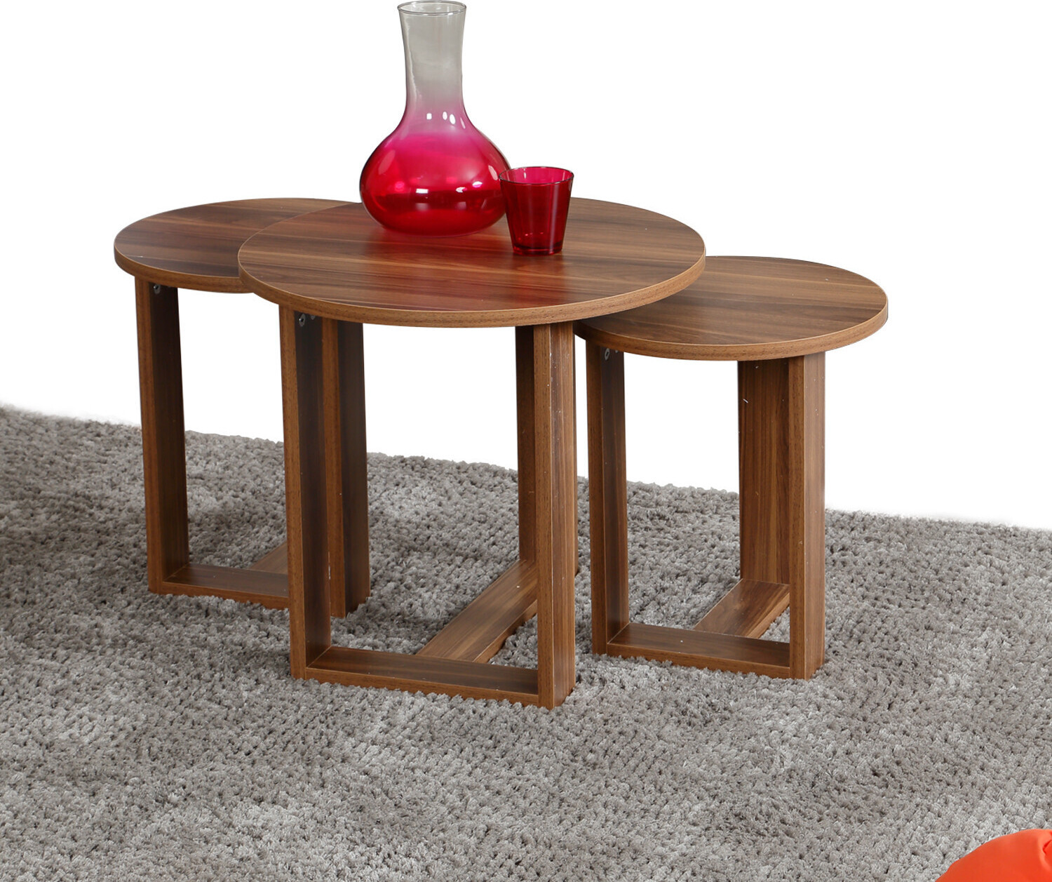 Skye Decor Mira-Mira RYH Salontafel in Nussbaumfarbe met Melaminecoating