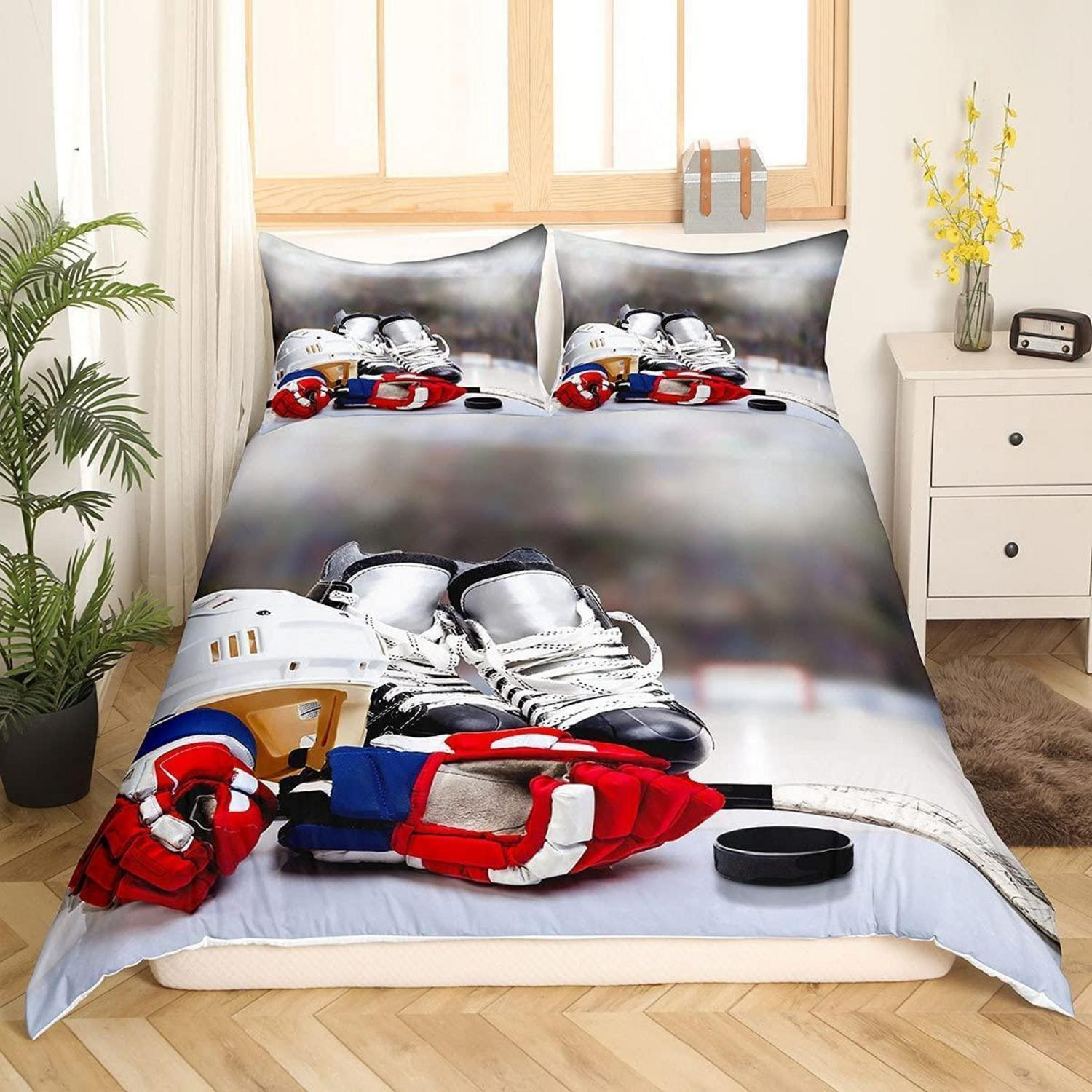 Homewish Beddengoed Hockey Thema 3-delig Microvezel Meerkleurig 220x240 cm