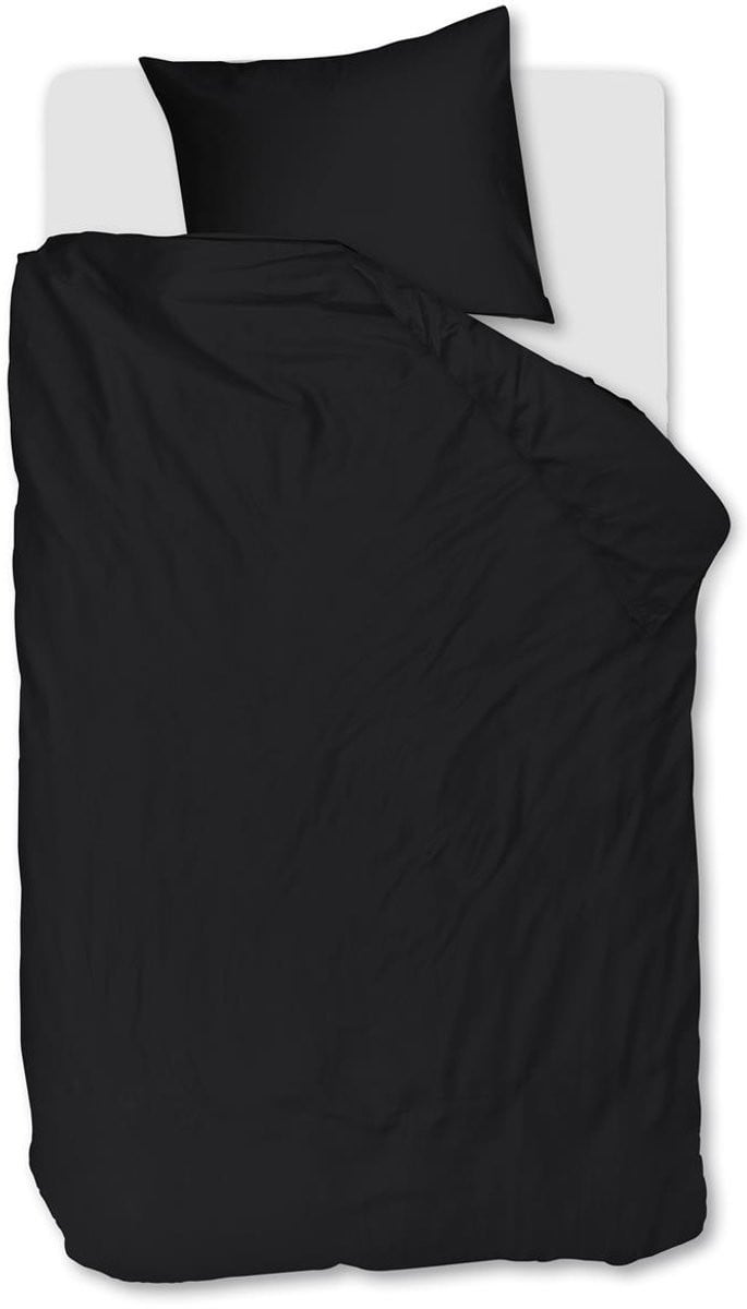 Beddinghouse Change dekbedovertrek - Effen - Eenpersoons - Black - 140x200 cm