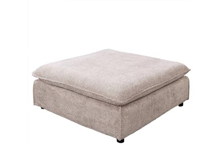 Hocker HEAVEN 100cm - champagner beige - Bouclé Nosagunterfederung Montiert, Pappelholzgestell, abnehmbarer Bezug, hochwertige Verarbeitung, vielseitig kombinierbar, stabile Konstruktion