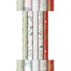 OEWIE Weihnachtspapier Pure Green 70g/m2 folienfrei verpackt  25 Stück