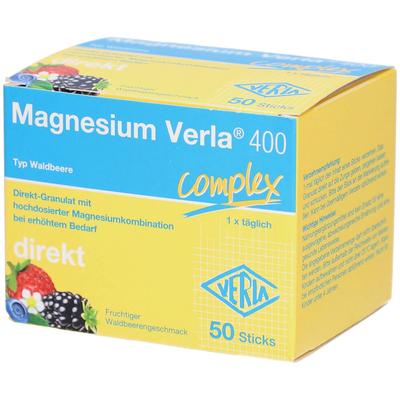 Magnesium Verla 400 Waldbeere Direkt-Granulat 50 St Granulat