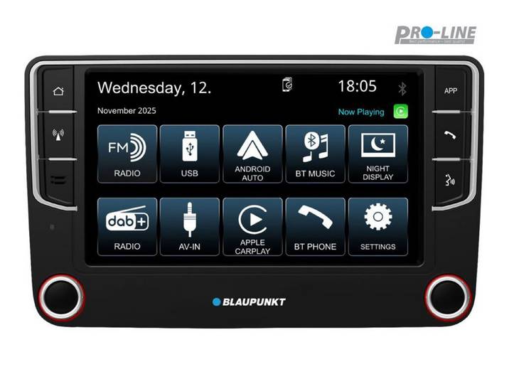 Blaupunkt Wolfsburg 648, Autoradio DAB+ Bluetooth CarPlay für VW/Skoda/Seat Autoradio