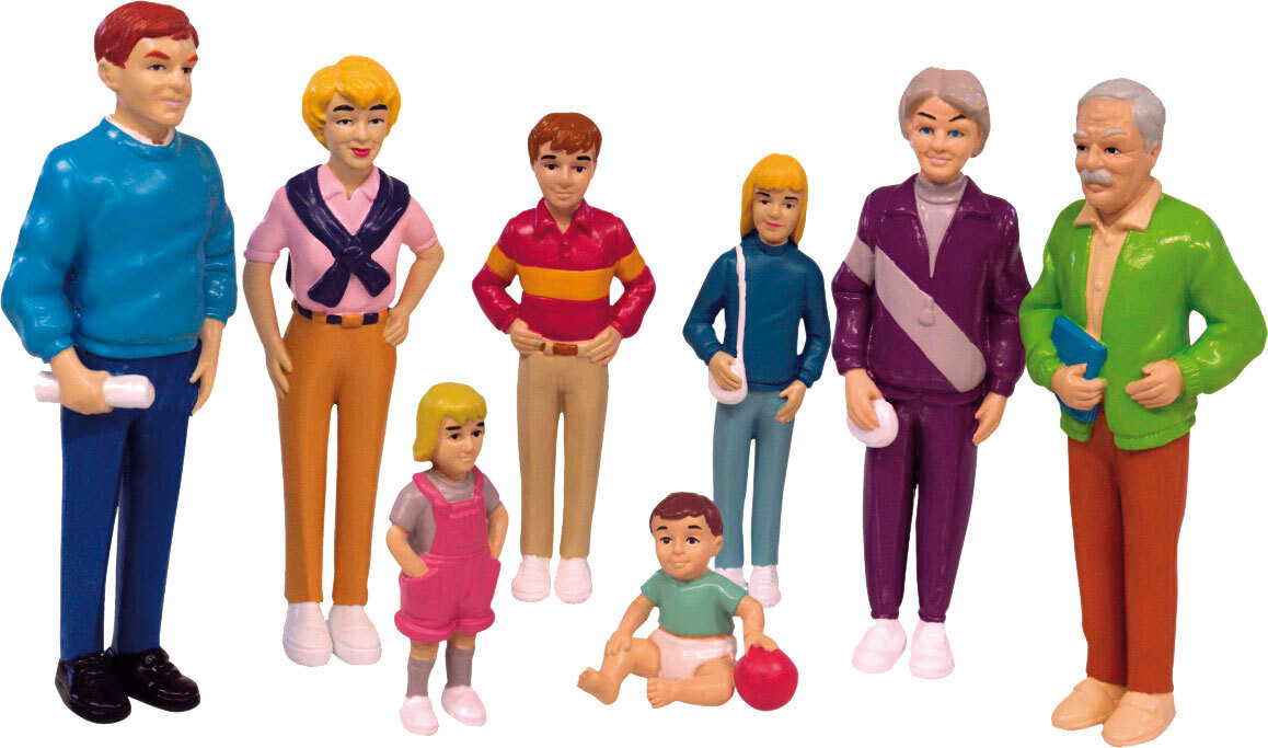 Miniland Familie van Europese Miniland-figuren, 8 stuks