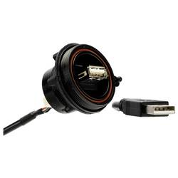 Bulgin USB-Kabel USB-A Stecker 0.50 m Wasserdicht PX0844/A/0M50/A