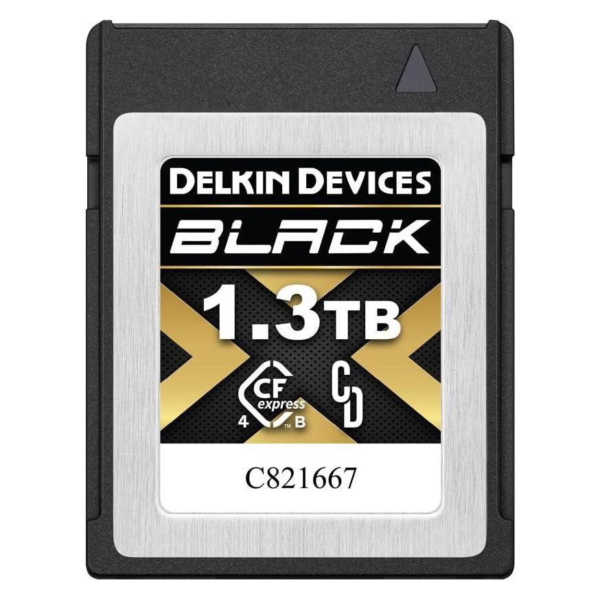 Delkin Geräte CFexpress Typ B 4.0 Speicherkarte - 1,3 TB - Schwarz (1300 GB, CFexpress Typ B) (45395660)