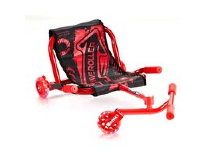 VEVOR Kart de Drift sans Pédales pour Enfants dès 4 ans, 60 kg, Propulsion par Mouvement Latéral en Zigzag, Longueur Réglable, Roues Lumineuses, pour Surfaces Dures Intérieures et Extérieures, Rouge