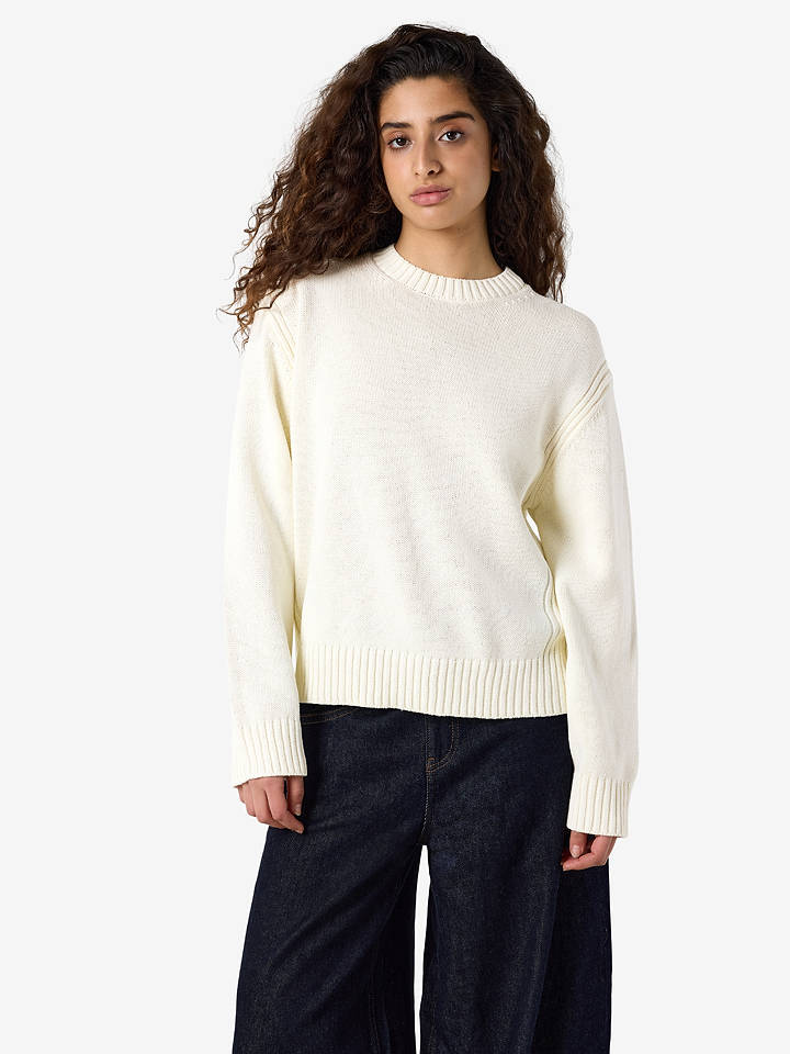 Noisy may Pullover "Dara" in Weiß - S