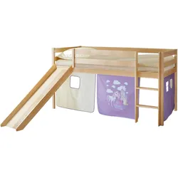 Spielbett Manuel Echtholz ca. 90x200 cm Flieder