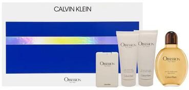 Calvin Klein Obsession for Men 4 Piece Gift Set Standard Eau De Toilette for Men