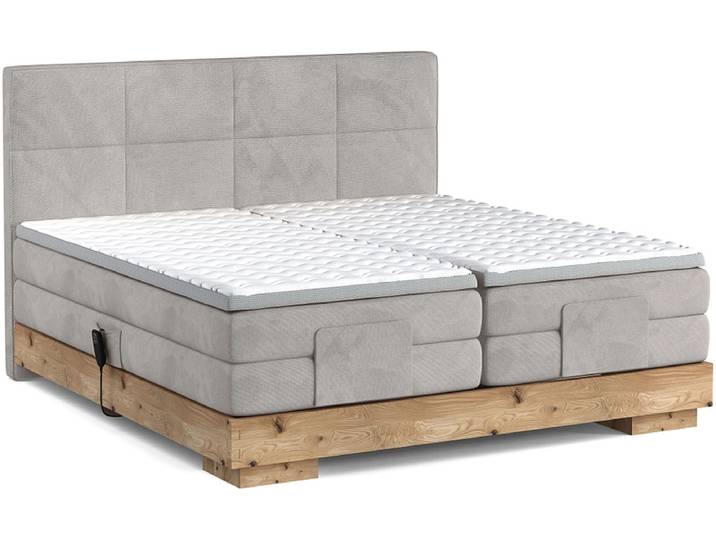 Elektrisches Boxspringbett CRUDO beige 160x200cm weich