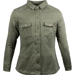John Doe Motoshirt Basic, Hemd/Jacke Damen - Dunkelgrün - XL