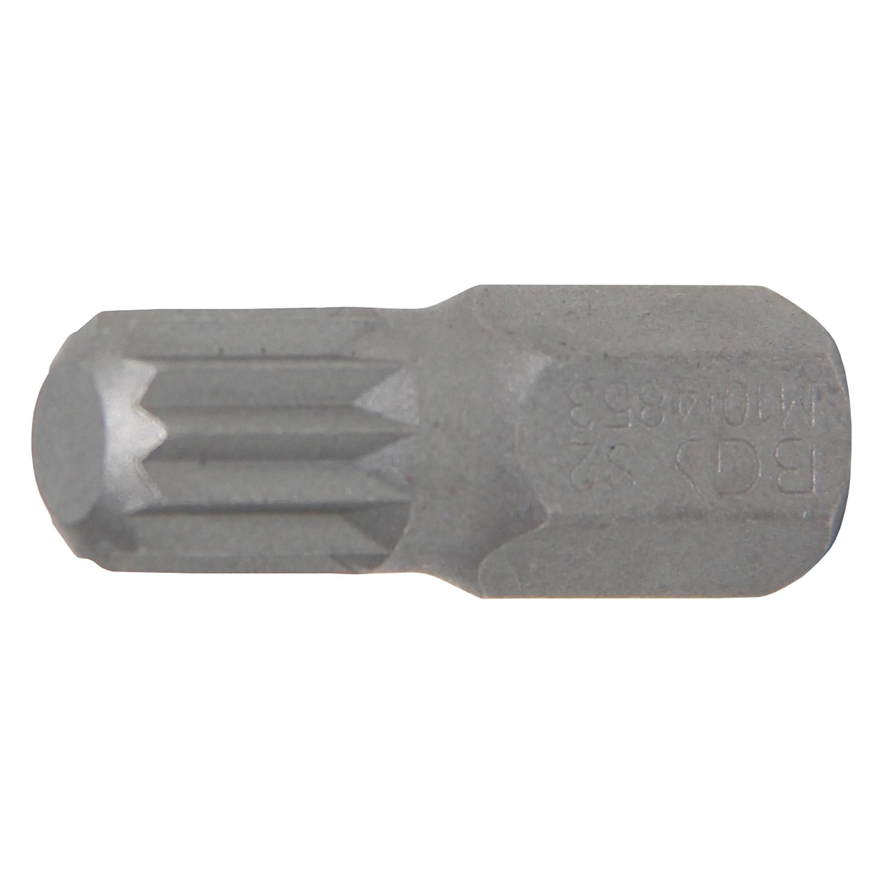 BGS Bit Antrieb Aussensechskant 10 mm (3/8") Innenvielzahn (für XZN) M10 (4853)