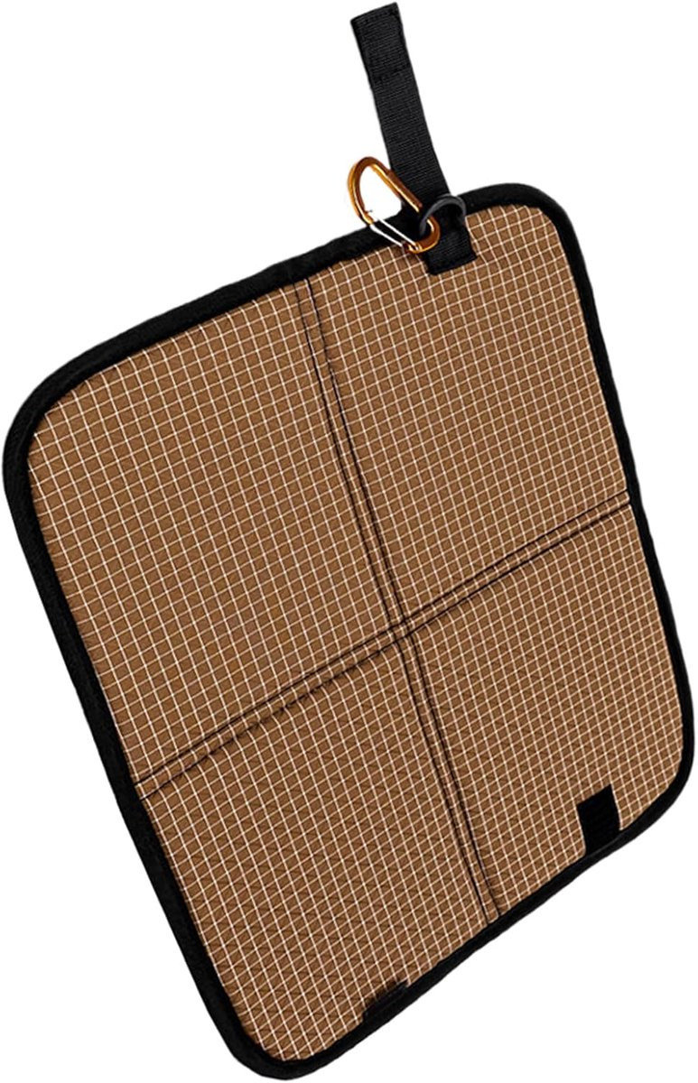 Opvouwbaar zitkussen met karabijnclip voor camping en reizen