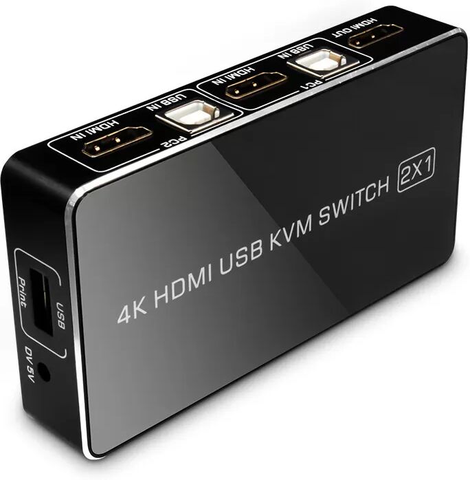 INF Commutateur KVM HDMI 2.0 4K/60 Hz HY-2011-KVM-S0H1