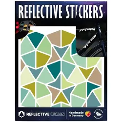 Reflective Berlin Reflexaufkleber Shapes bunt Kites & Darts, amber