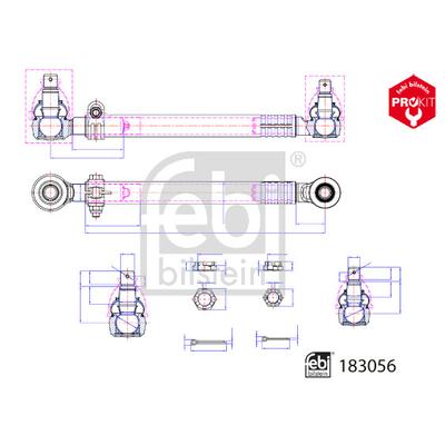 FEBI BILSTEIN Vorderachse 183056