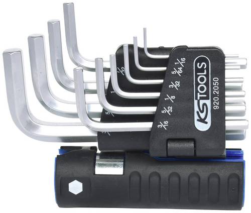 KS Tools Innen-Sechskant Winkelschraubendreher-Set 1/16 Zoll, 5/64 Zoll, 3/32 Zoll, 1/8 Zoll, 5/32 Zoll, 3/16 Zoll, 7/32 Zoll