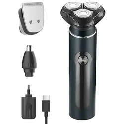 Adler AD 2904 Herrenrasierer 3-in-1 mit Bart-, Haar- und Nasentrimmer inkl. Reiseetui, IPX7