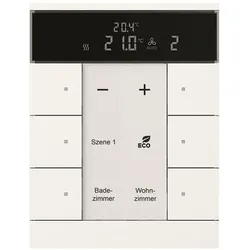 Busch-Jaeger SBR/U6.0.11-884 Raumtemperaturregler mit Bedienfunktion 6-fach, Busch-Tenton® 2CKA006330A0039 SBRU6011884