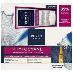 Phyto, Beauty Geschenkset, Phytocyane Mujer Caída Reaccional + Champú Estuche 2 pz (Haarpflege Set)