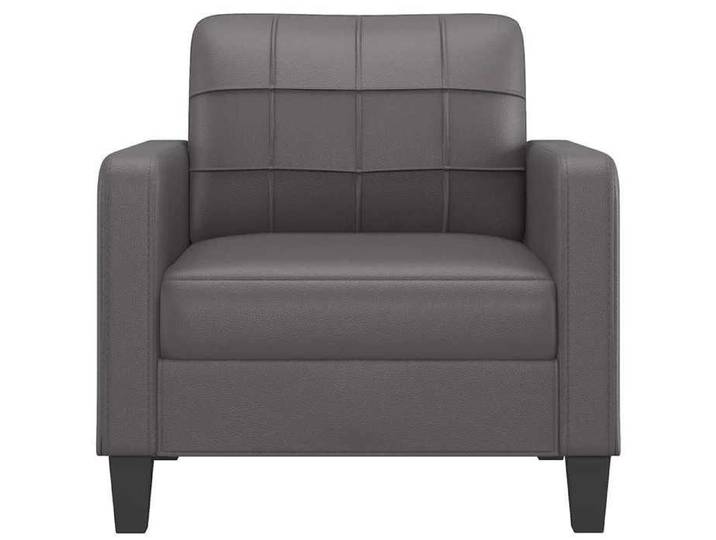 Promo printemps 1 pcs Fauteuil simple - adulte/enfant - SARAZYJ - Meuble de salon - Gris 60 cm Similicuir - S1998679