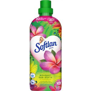 Softlan Weichspüler Ultra Bouquet der Düfte, Paradise Collection, langanhaltende Frische, 650 ml, 31 WL