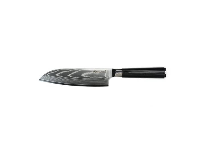 Couteau santoku damas 32 cm avec étui - 32 cm - noir