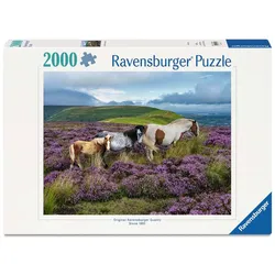 Ravensburger Puzzle - Erwachsenenpuzzle 2000 Teile - Wildpferde in der Heide