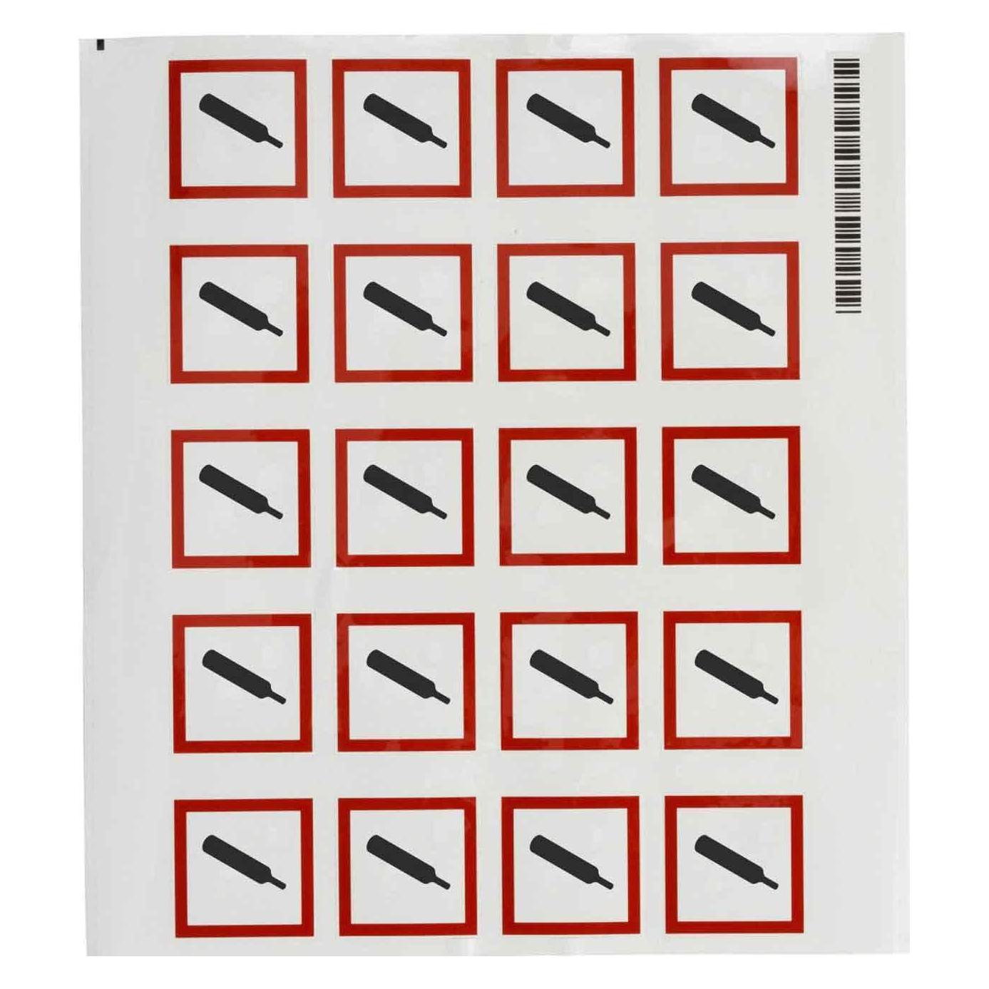Brady GHS-Piktogramme - Unter Druck stehende Gase (PIC 1804-40*40-B7541-CRD)