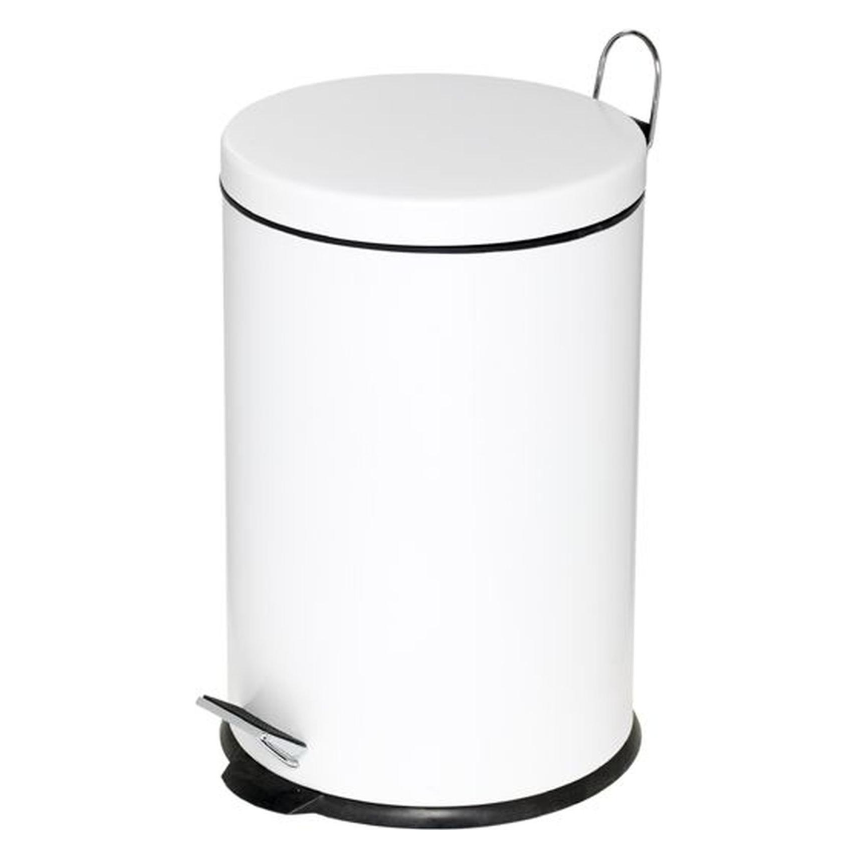 Alco Tretabfalleimer mit Kunststoffeinsatz 20 Liter weiss (20 l) (2962-10)