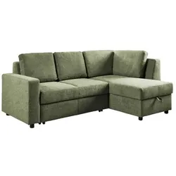 Ecksofa Multiflex Plus Stoff Grün Dunkelgrün