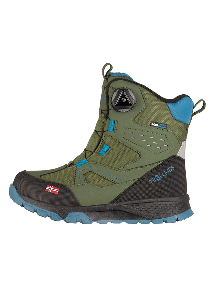 Trollkids Winterboots "Kirkenes" in Khaki - 37