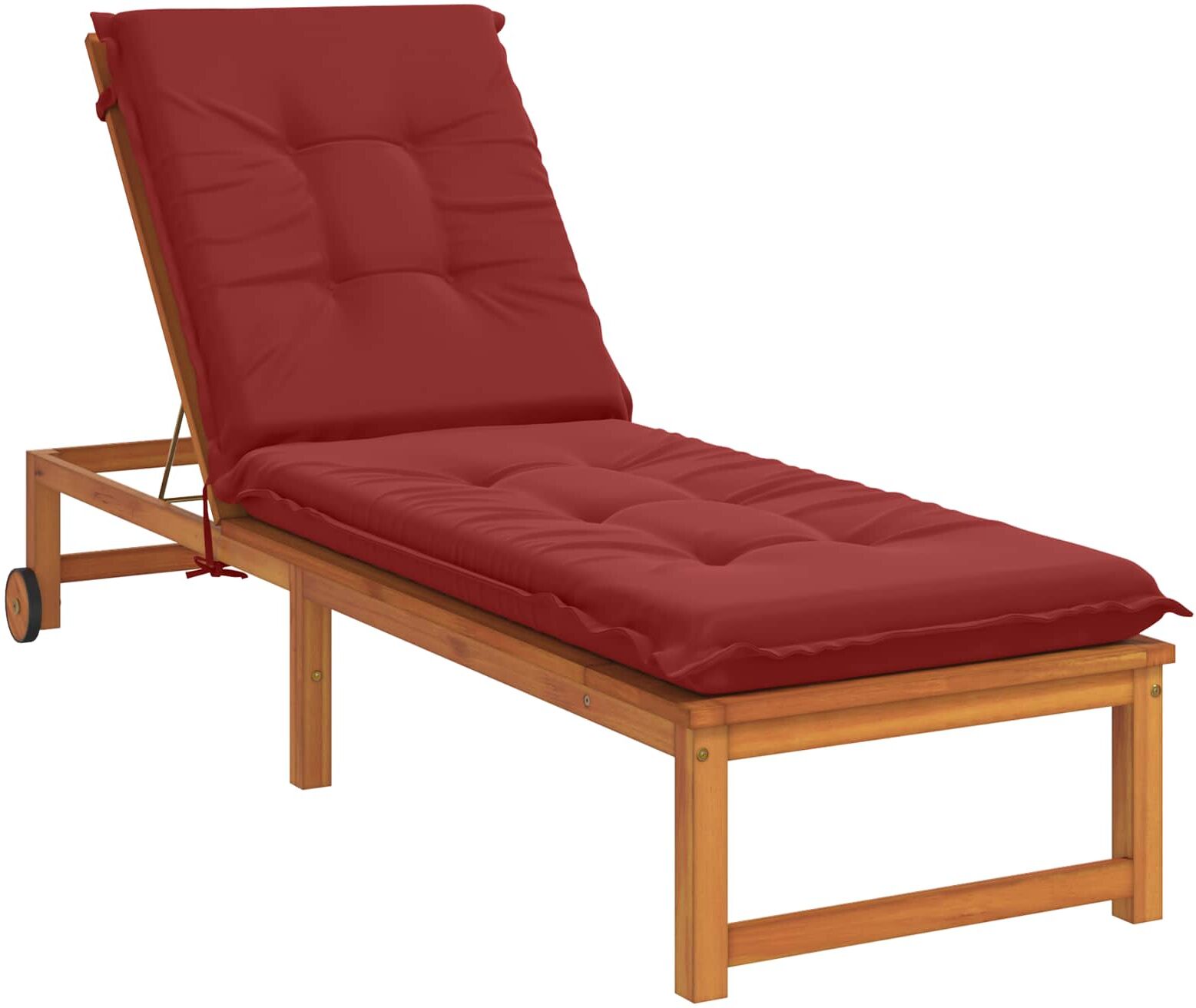 vidaXL Coussin de transat GEMERT 100 % polyester Bordeaux