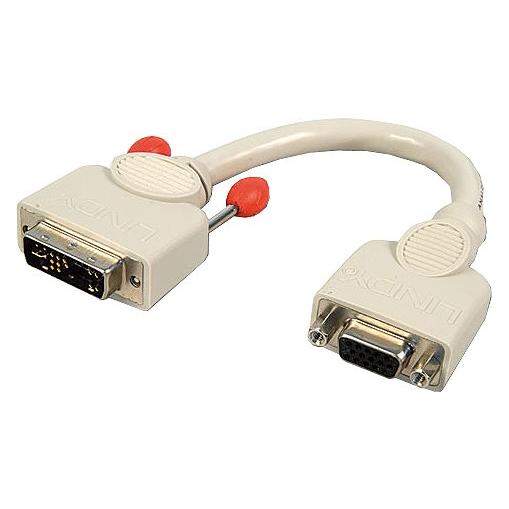 Lindy DVI-I-Adapter DVI-A Stecker an VGA Kupplung (41222)