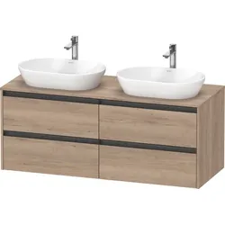 Duravit Ketho2 Konsolen-Waschtischunterbau wandhängend 1400x550x568 Ei K24898B55550000