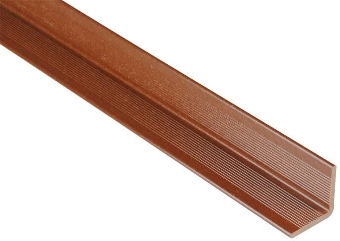 Kovalex Wandabschluss WPC 250 x 4 x 4 cm braun