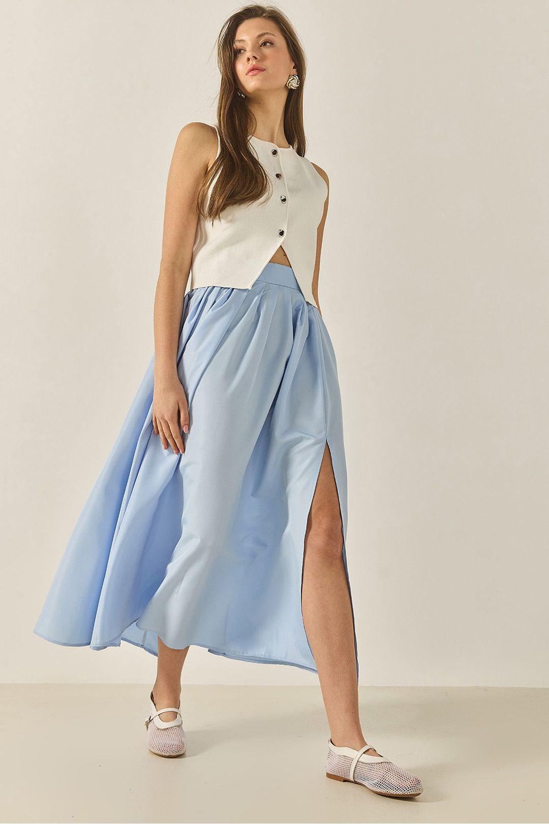 Hoogwaardige Maxi Rok met Split