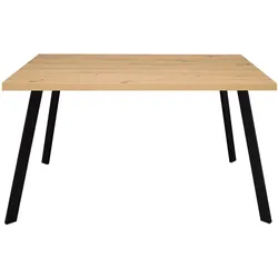 ESSTISCH rechteckig Ediva 1 200 x 100 x 75 Esszimmertisch Schwarz/Asteiche
