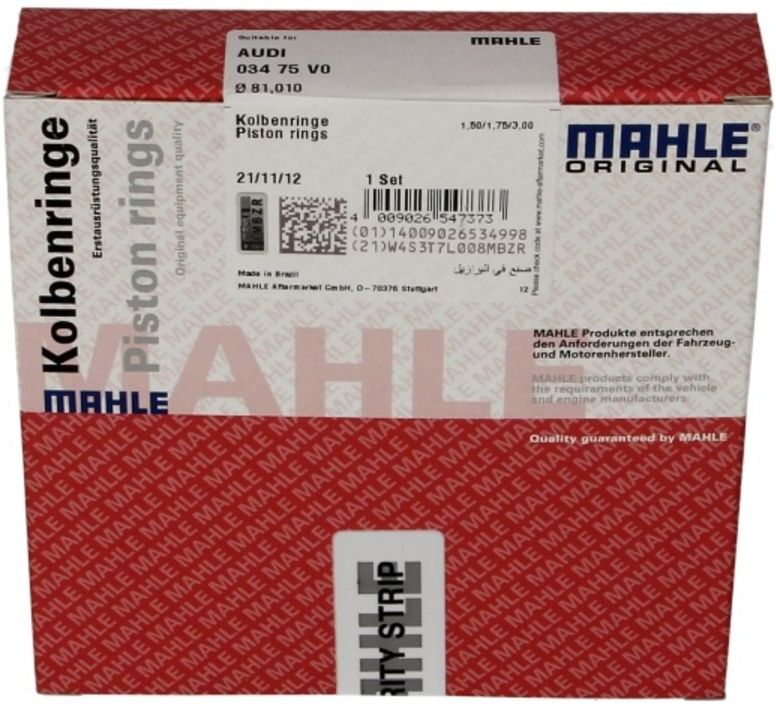 Kolbenringsatz MAHLE 034 75 V0