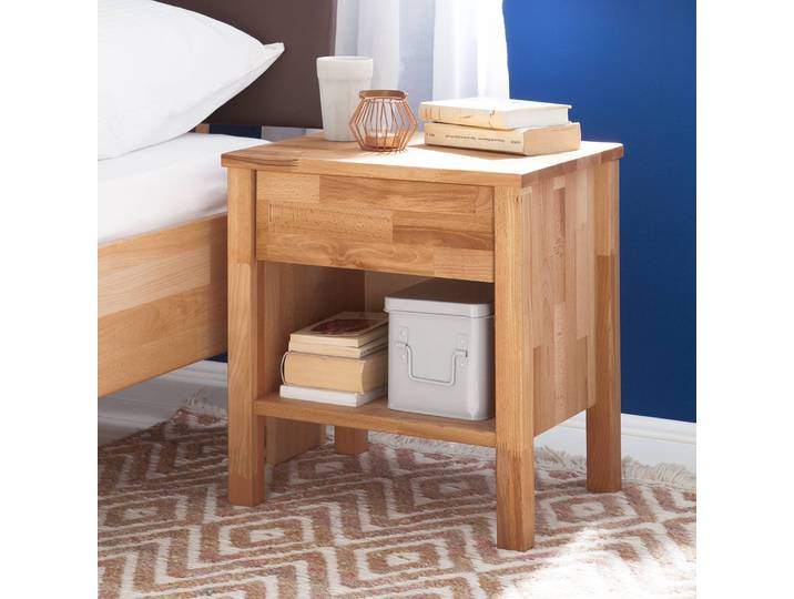 Nachtkommode LayaWOOD 47 x 49 x 37cm Braun/Kernbuche