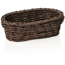20x Tischkorb Korb schwarz Gastro 19 x 12 x 6 cm, Polypropylen