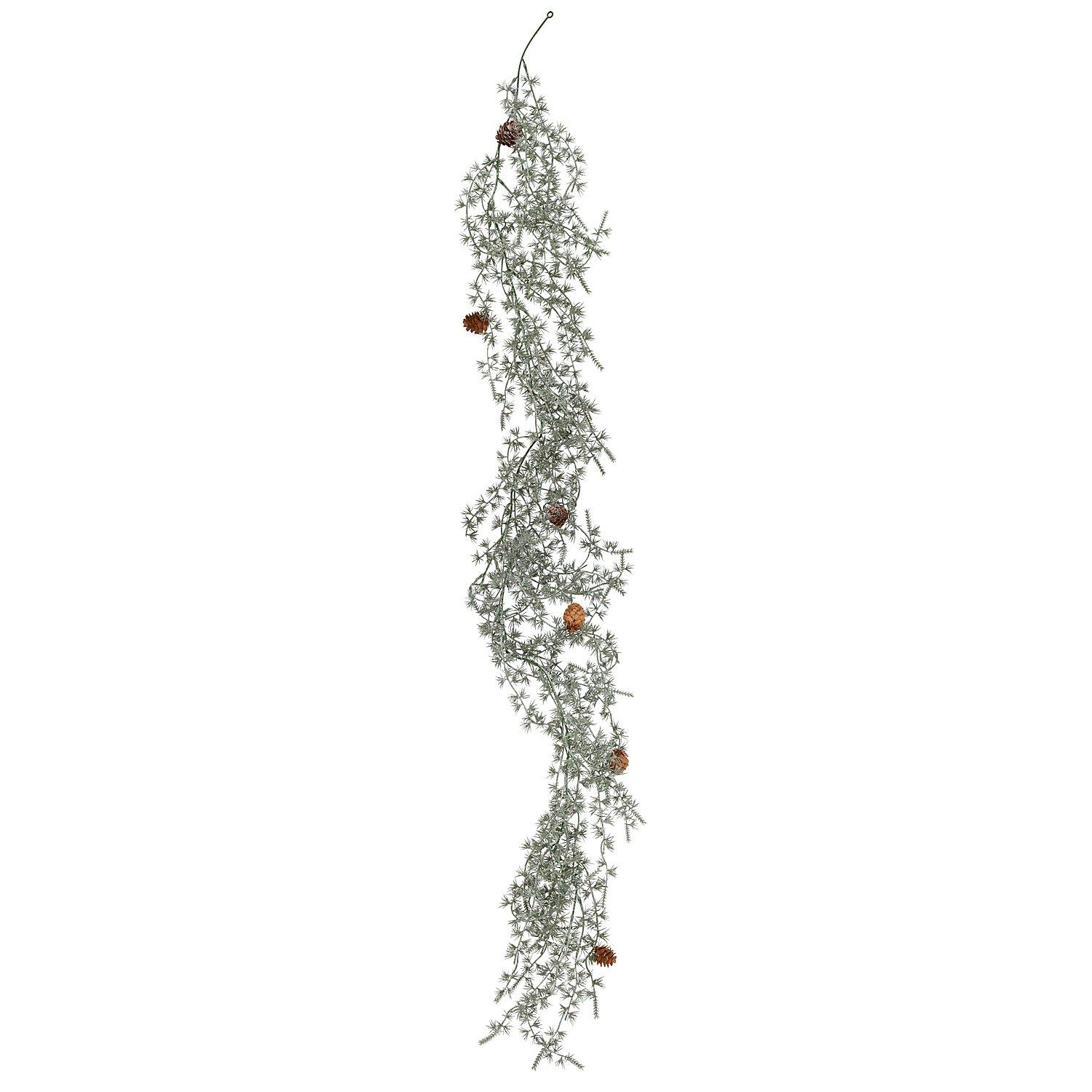 Frostlärchengirlande mit Zapfen, 150 cm