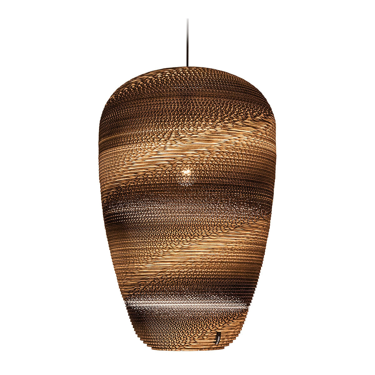 Think Paper Baggy 440 Kartonnen Hanglamp - Wit/Bruin - Ø 44 cm