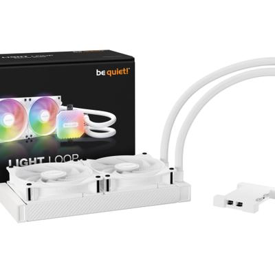BE QUIET Gehäuselüfter "LIGHT LOOP 240mm White", weiß (schwarz), B:20,5cm H:14cm T:32,4cm, Computer-Kühler
