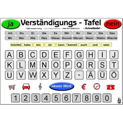 Verständigungs-Tafel - Schreibtafel (laminiert), Gebundene Ausgabe von , Hawelka, Uwe, 978-3-939378-51-8