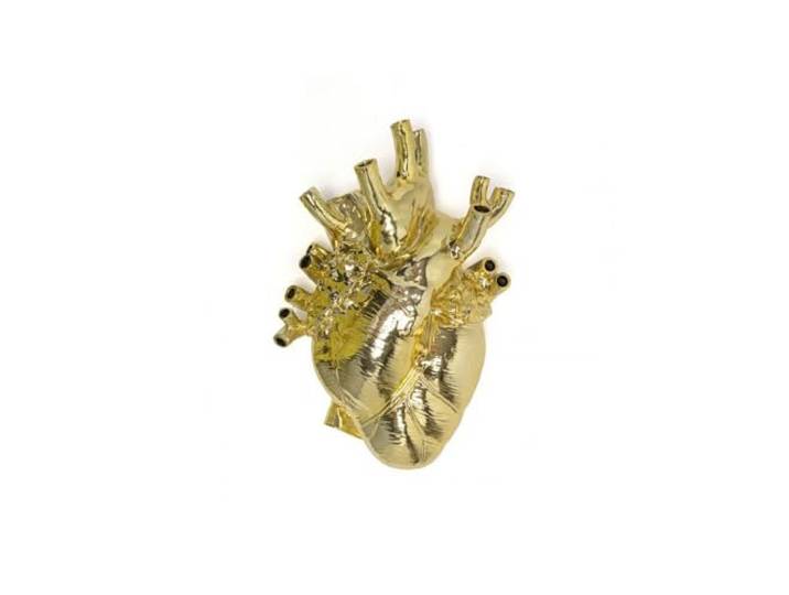 SELETTI - Vaso in resina \ love in bloom giant\ - Oro - TAGLIA UNICA