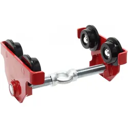 Wiltec, Fördertechnik, Laufkatze 2000kg 55-205mm Rollfahrwerk Handfahrwerk Unterflanschlaufkatze