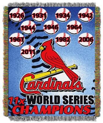 Cardinals Commemorative Series Throw by MLB in Multi