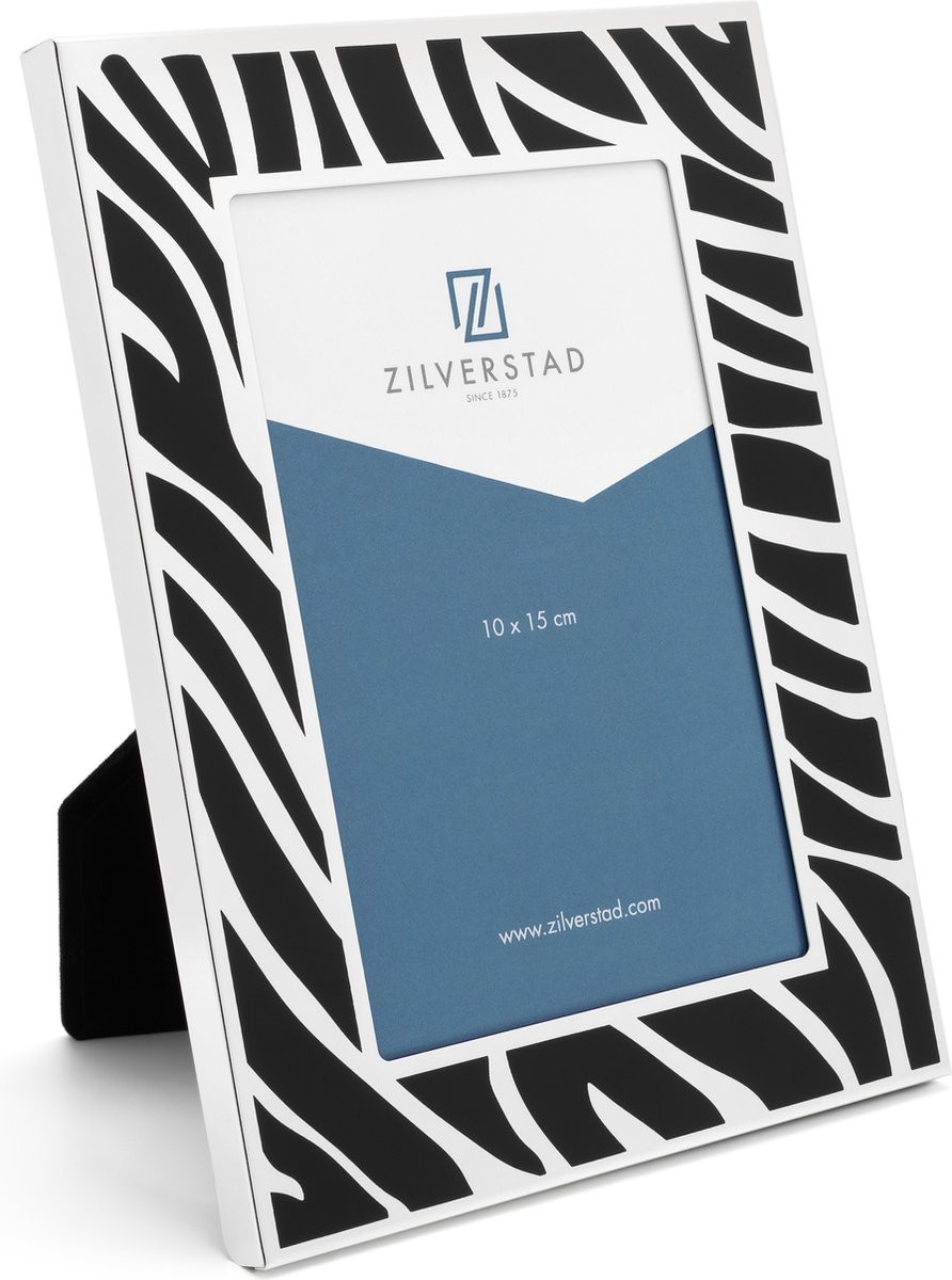 Zilverstad Fotolijst Zebra 10x15 - Verzilverd